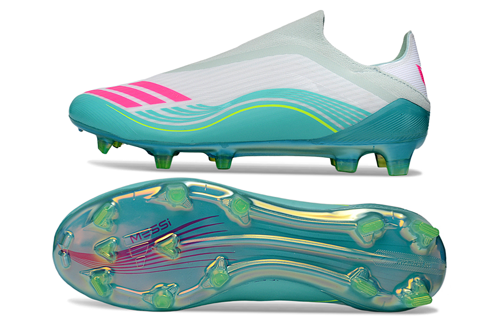 F50 TF MESSI ZONDER VETERS WIT GROEN